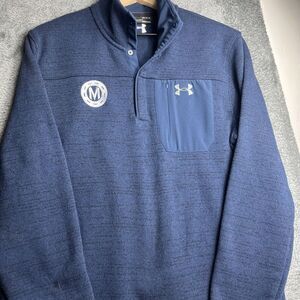 The Under Armour cold Gear Pullover Front Zip Pocket